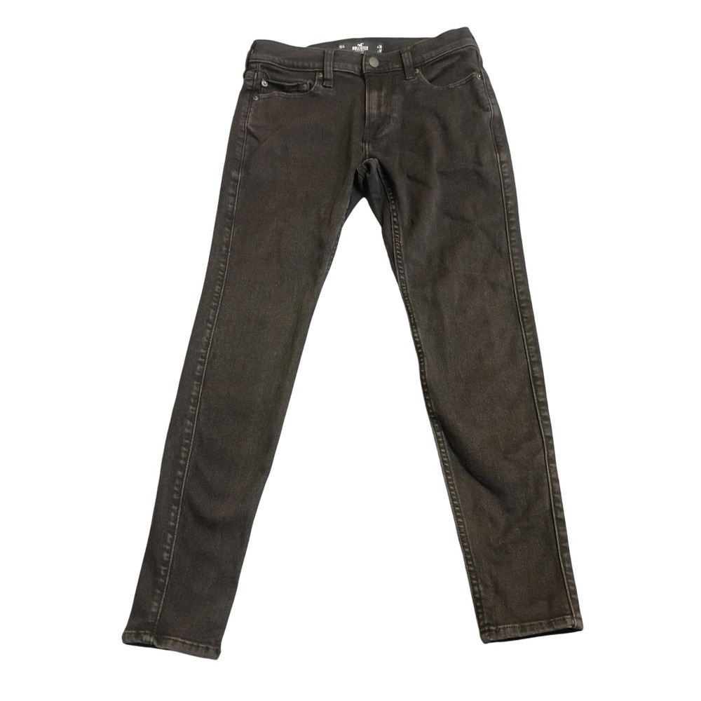 Hollister Super Skinny Jeans Mens 30x30 Black Advanced Stretch Denim Low Rise